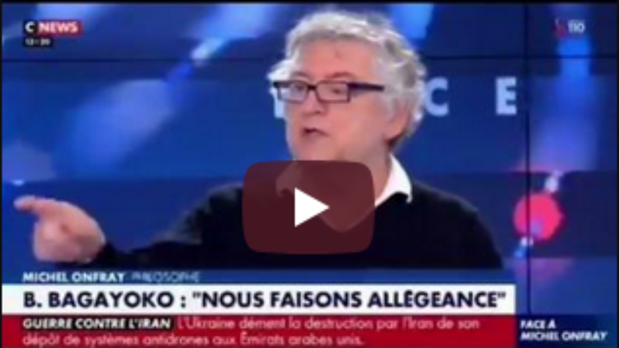 Michel Onfray sur Bally Bagayoko On n’est pas dans une tribu primitive
